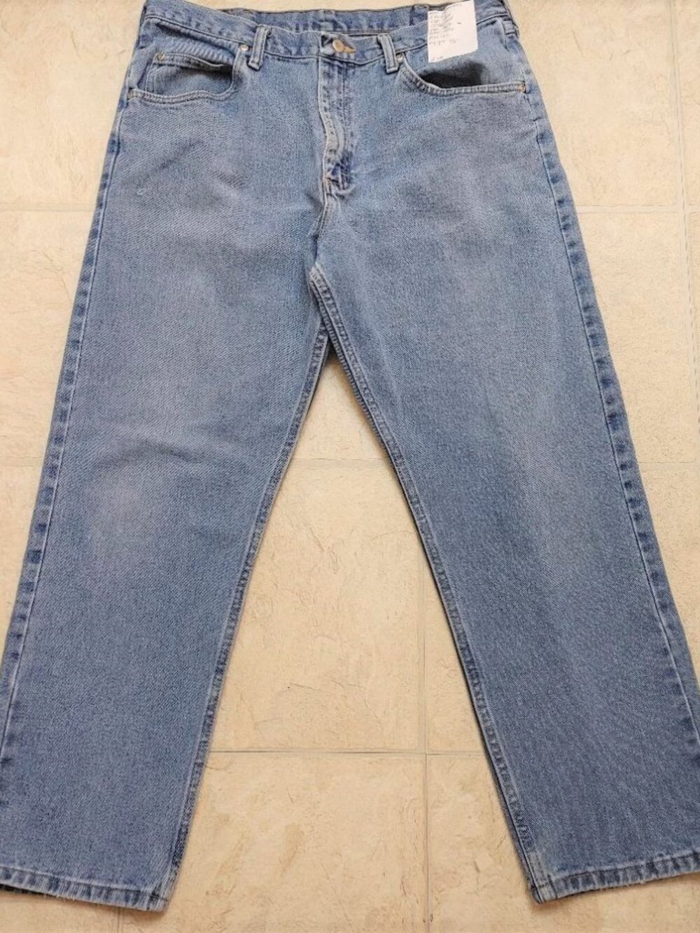 Wrangler Barnwear Western Cowboy Straight Leg Work Jean lightly Distressed 36x30